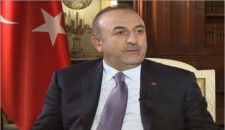 Turkish FM Mevlut Cavusoglu in interview with France 24/Photo: Screenshot