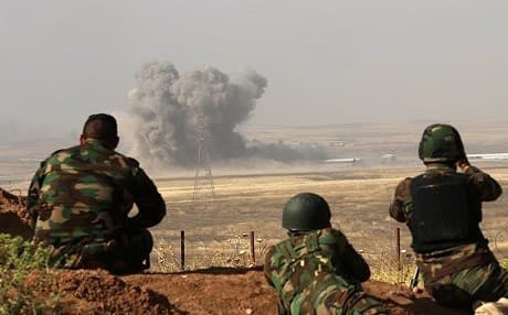  Rudaw file photo of Peshmerga forces on Khazir front. 