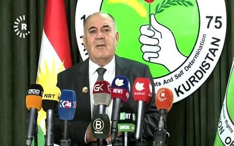 Spokesperson of the Patriotic Union of Kurdistan (PUK) Saadi Ahmed Pira. Photo: Rudaw video