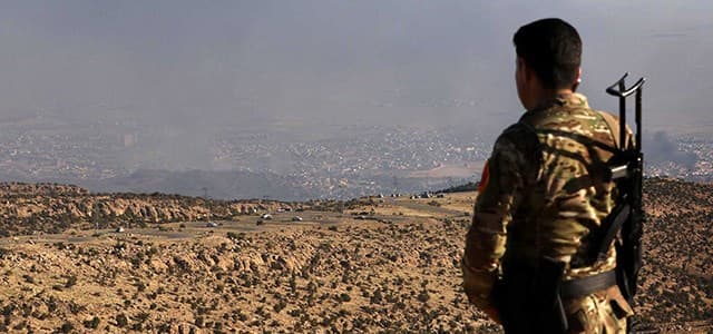 The Kurdish Peshmerga liberated the Yezidi town of Shingal in late 2015 from the ISIS militants who took it in 2014. File photo: Getty Images 