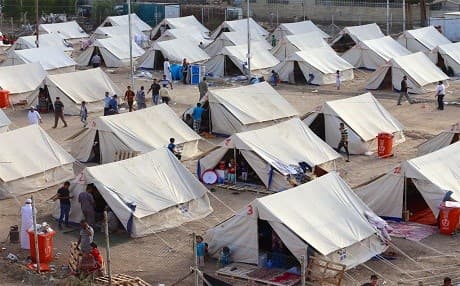 IDP camp where 97 families from Anbar province have taken shelter. Photo: UNICEF Iraq/Khuzaie