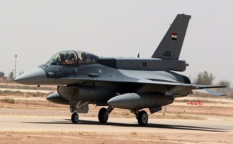 Iraq has received 18 F16 fighter jets from the United States since 2014. File photo: AFP/ Sabah Arar