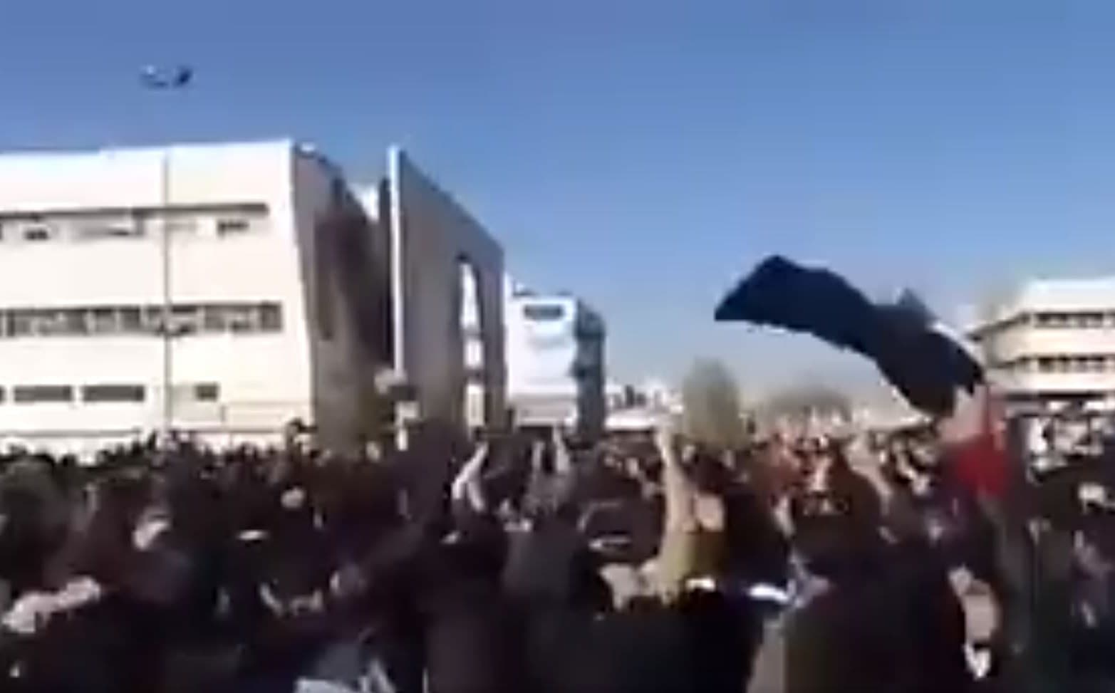 Protesters complained of inflation and high unemployment in Mashhad on Thursday. Image: Center for Human Rights in Iran