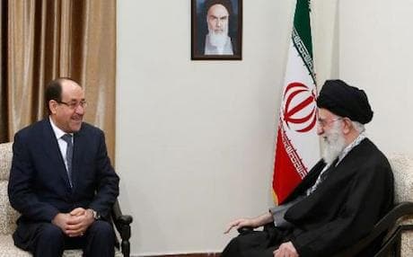 Iraq’s Prime Minister Nuri al-Maliki in Iran during a December 2013 visit. Photo AFP