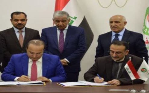 Iraq’s oil ministry signed a contract with Ranya International on Thursday. Photo: Iraq Oil Ministry