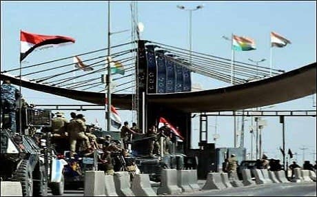 Iraqi forces enter Kirkuk's military airport after they reclaimed it from Peshmerga forces Oct. 16, 2017. Photo: AFP