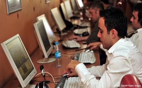 An Internet cafe in Turkey. Photo: AFP
