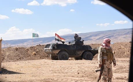 The 2nd Brigade of the Iraqi Army and local groups provide security in Shingal on June 1, 2017. Photo: Chris Johannes | Rudaw 