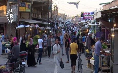 A busy street in the town of Jalawla. File photo: Rudaw TV