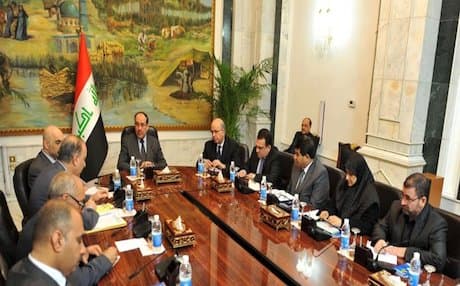 Maliki at a cabinet meeting. Photo: pmo.iq