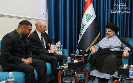 Muqtada al-Sadr met with Netherlands Ambassador to Iraq Matthijs Wolters. Photo: Office of Muqtada al-Sadr