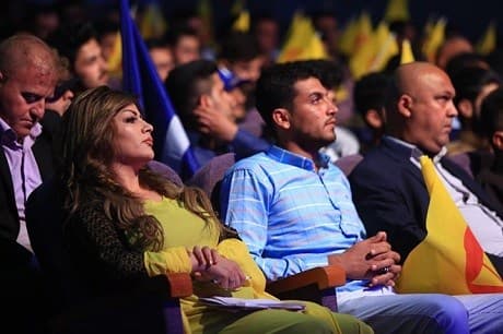 Dr Heshu Rebwar Ali [L] takes part in Rudaw's election special 10 Questions Programme. Photo: Rudaw