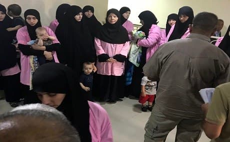 Iraq sentenced 19 Russian women to life in prison for joining IS group on April 29, according to an AFP journalist and a judicial source. Photo: Ammar Karim / AFP