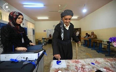 A polling station in Sulaimani, May 12, 2018. Photo: Rudaw