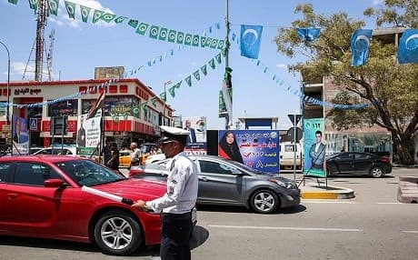 Campaigning in Kirkuk city in May 2018. File photo: Sabah Arar | AFP