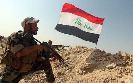 An Iraqi Army soldier mans a position. File photo: AFP