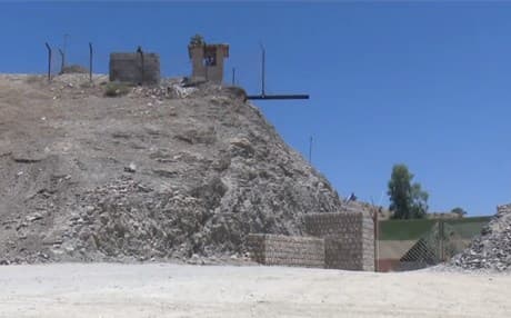 Sartak-Pishta border crossing on the border between Halabja and Iranian Kurdistan hopes to complete work in by the end of August to meet international standards to become an official crossing. Photo: Rudaw TV