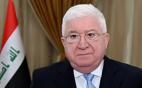 Iraqi President Fuad Masum sees that Iran could react to Iraq if Baghad follows through on adhering to US sanctions. File photo: AP