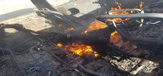 An image from August 15, 2018, shows the damage of the Turkish air strikes in Shingal. Photo: Submitted to Rudaw