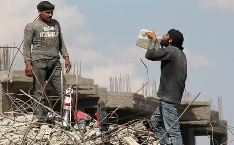 "This substantial contribution will play a critical role in the Coalition’s efforts to revitalize communities, such as Raqqa, that have been devastated by ISIS terrorists," AFP photo