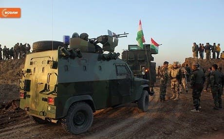 Peshmerga units on the Makhmour front against ISIS. Photo: Rudaw/File