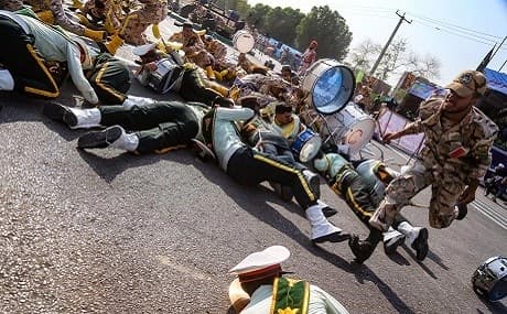 At least 29 people were killed and dozens wounded in an attack in the southwestern Khuzestan province on September 22 targeting an army parade commemorating the anniversary of the 1980-1988 Iran Iraq war, state media reported. Photo: Morteza Jaberian / AFP / ISNA