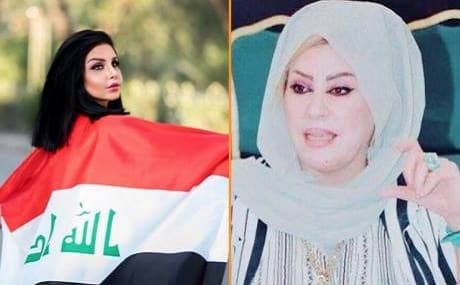 Tara Fares (L) and Souad al-Ali, two high profile Iraqi women murdered in recent weeks. Composite photo: Instagram / Twitter 