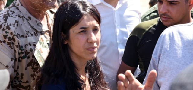 Nadia Murad visits her hometown of Kocho in June 2017 for the first time since being abducted by ISIS in August 2014. File photo: Rudaw
