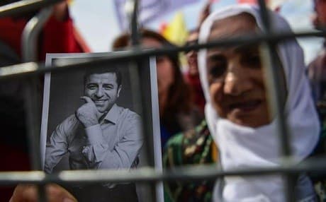 A court in Ankara rejected an appeal from Selahattin Demirtas for his release, despite an earlier ruling from the European Court of Human Rights. File photo: Ozan Kose/AFP