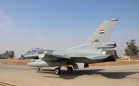 Iraqi jets conducted an airstrike targeting ISIS across the border in Syria. Photo: Iraq Air Force