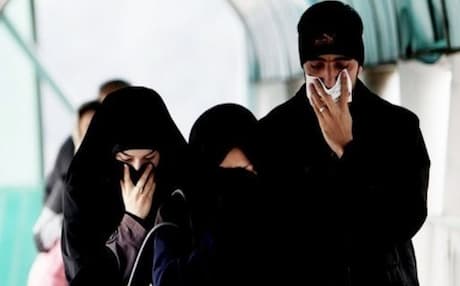 Almost 270 Iranians reportedly die each day from pollution-related illnesses. Photo: AFP