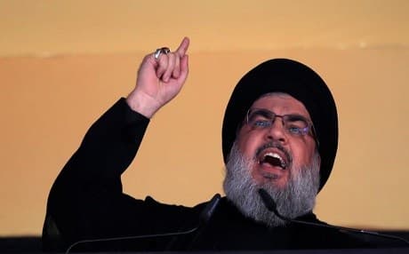 Chief of Lebanese Hezbollah Hassan Nasrallah. AP file photo