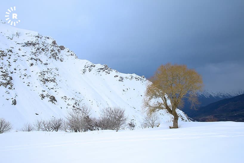 Pirja’s majestic peaks are snowcapped year round 