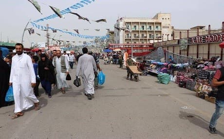 The main bazaar in Kirkuk during the parliamentary election in May 2019. Photo: Rakan al-Jabouri FB
