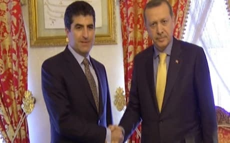 Barzani and Erdogan: Both leaders explored ways of developing economic and trade relations. Photo: krg.org