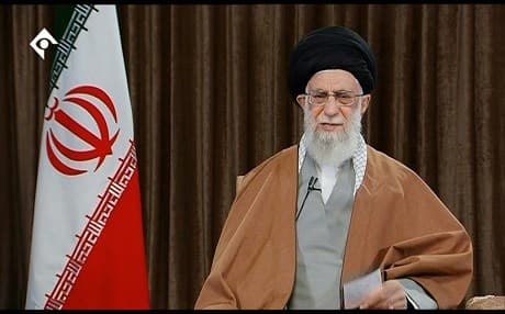 Iranian Supreme Leader Ayatollah Ali Khamenei speaks on state TV about the economy on March 21, 2019. Photo: Supreme Leader’s office/AFP handout