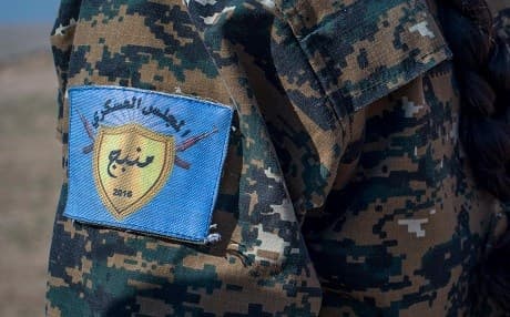A member of the Manbij Military Council does marksmanship training at Sanaa Training Centre on February 21, 2017. File photo: Master Sgt. Mark Burrell/US Army
