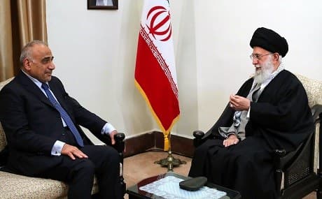 Iraqi PM Adil Abdul-Mahdi is received by Iran's Ayatollah Ali Khamenei in Tehran, April 6, 2019. Photo: Office of Ayatollah Ali Khamenei