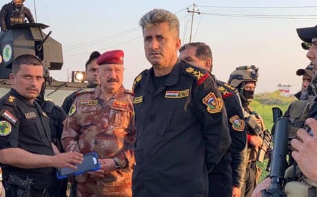Lt. Gen. Abdul Wahab al-Saadi, the commander of the ICTS, is shown in this photo posted on April 11, 2019. Photo: Iraq Protectors Twitter