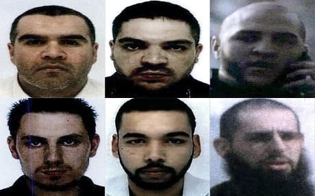 This combination of pictures obtained on May 29, 2019 shows French nationals (from top left to bottom right) Salim Machou, Mustapha Merzoughi, Brahim Nejara, Kevin Gonot, Yassine Sakkam and Leonard Lopez, all sentenced by a Baghdad court to death for joining ISIS. Photo: AFP video