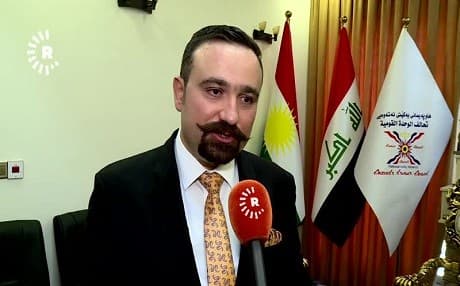 Ano Jawhar Abdulmasih Abdoka, the new KRG minister of Transportation and Communications, speaks about the new post on July 9, 2019, in Erbil, Kurdistan Region. Photo: Rudaw video