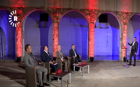 Panelists debate about the implementation of capital punishment in the Kurdistan Region during the Rudaw TV program 'Legel Ranj' in Erbil on July 12, 2019. Photo: Rudaw video