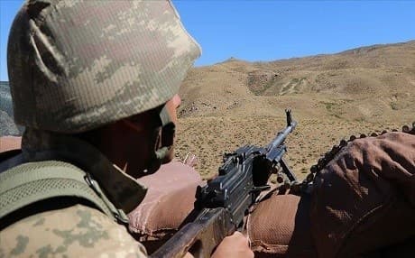 A Turkish soldier looks down his sights in Elazig, Turkey during anti-PKK operations in Elazig, Turkey, in May 2019. File photo: AA