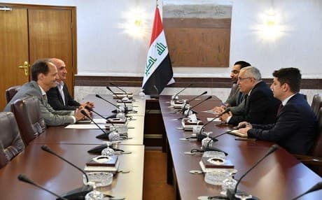 A delegation from the International Committee of the Red Cross and officials from the Iraqi Ministry of Foreign Affairs meet in Baghdad, Iraq, on July 26, 2019. Photo: Iraq MFA