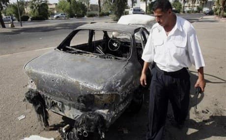 Aftermath of the shooting in Nisour Square, Baghdad. Photo: AFP