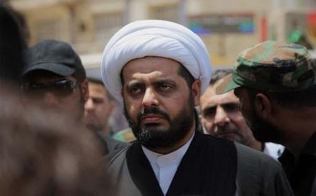 Qais Al-Khazali, leader of the Shiite Asaib Ahl al-Haq militia. Photo: AP