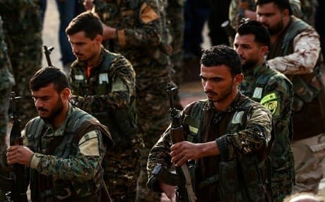 The People's Protection Units (YPG) - whose fighters are pictured above - form the backbone of the Syrian Democratic Forces (SDF). Photo: AFP / Delil Souleiman