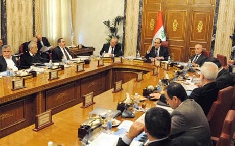 کۆبوونەوەی ئەنجوومەنی وەزیرانی عێراق. وێنە: ئەرشیف
