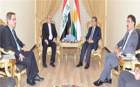A meeting between Iranian and Kurdish officials: Photo: DFR.KRG
