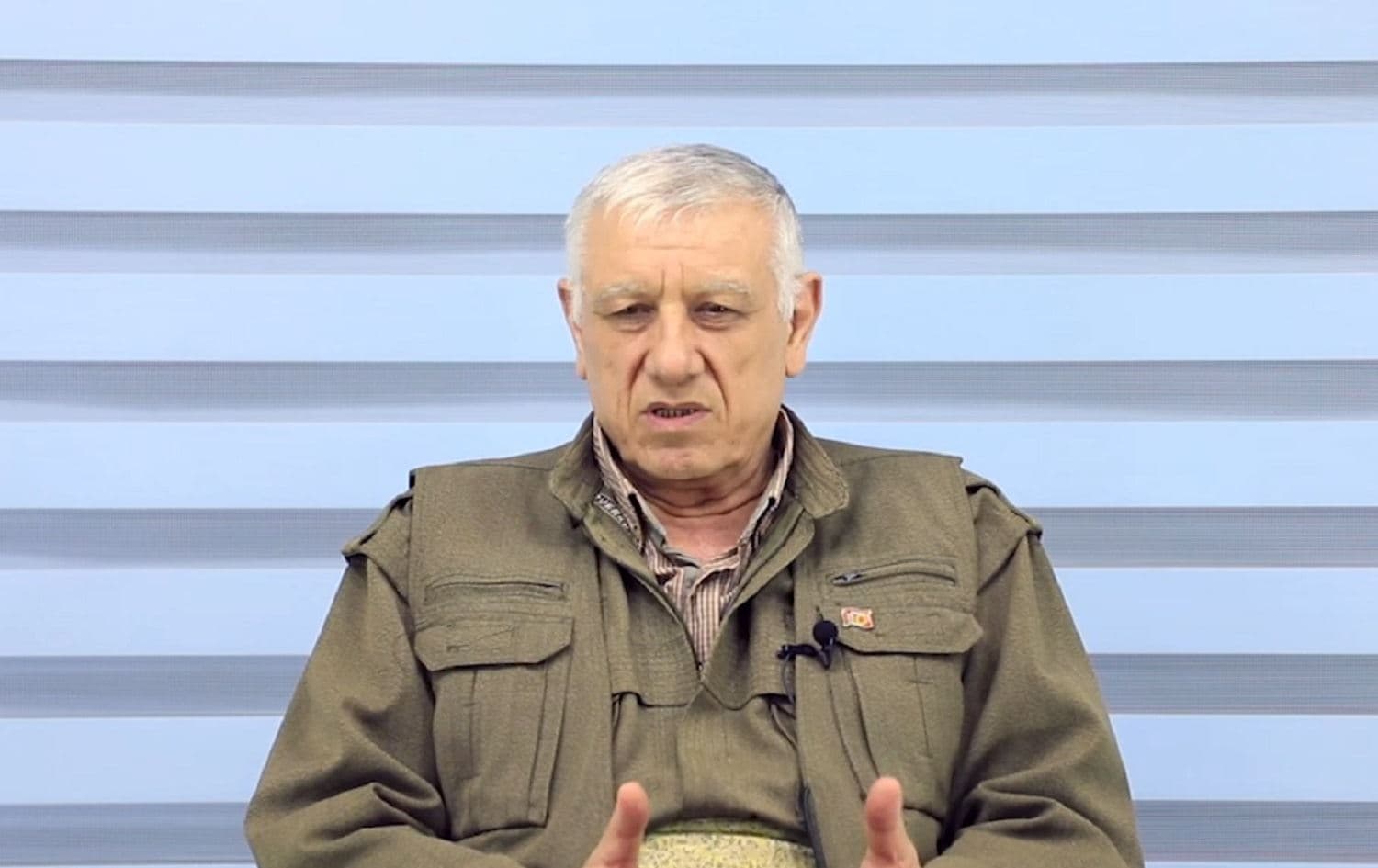 Kurdistan Workers’ Party (PKK) leader Cemil Bayik addresses Syria's Kurds in a video published by the PKK-affiliated ANF news agency, October 20, 2019. Photo: ANF
